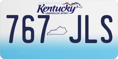 KY license plate 767JLS