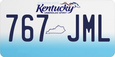 KY license plate 767JML