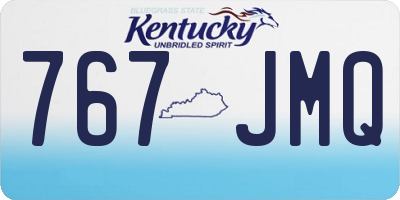KY license plate 767JMQ