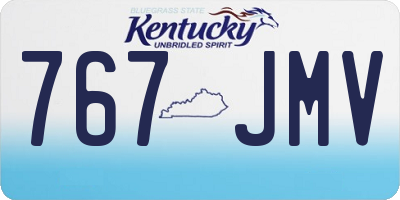 KY license plate 767JMV