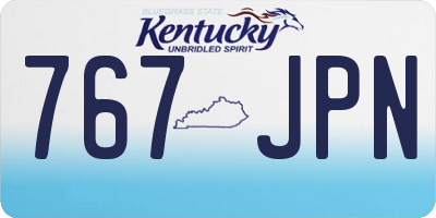 KY license plate 767JPN