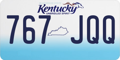 KY license plate 767JQQ