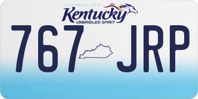 KY license plate 767JRP