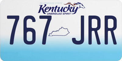 KY license plate 767JRR