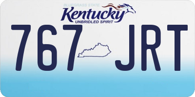 KY license plate 767JRT