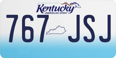 KY license plate 767JSJ