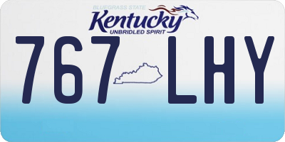 KY license plate 767LHY