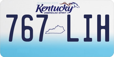 KY license plate 767LIH