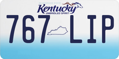 KY license plate 767LIP