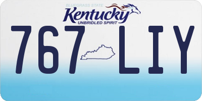 KY license plate 767LIY
