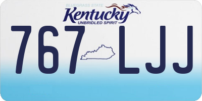 KY license plate 767LJJ