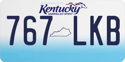 KY license plate 767LKB
