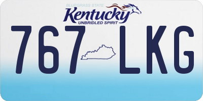 KY license plate 767LKG