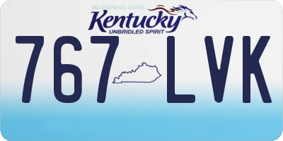 KY license plate 767LVK