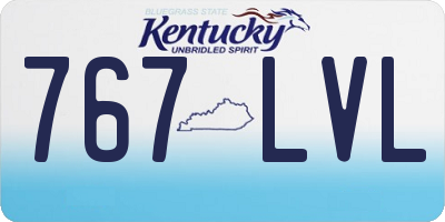 KY license plate 767LVL
