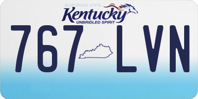 KY license plate 767LVN