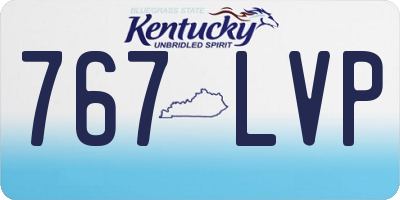 KY license plate 767LVP