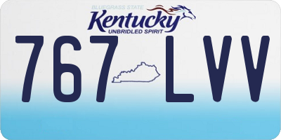 KY license plate 767LVV