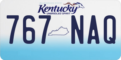 KY license plate 767NAQ