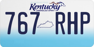 KY license plate 767RHP