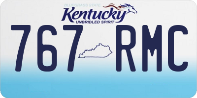 KY license plate 767RMC