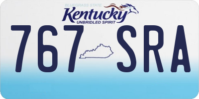 KY license plate 767SRA