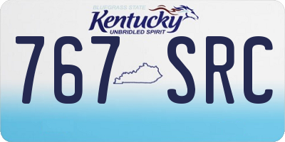 KY license plate 767SRC