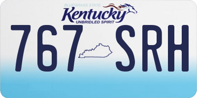 KY license plate 767SRH