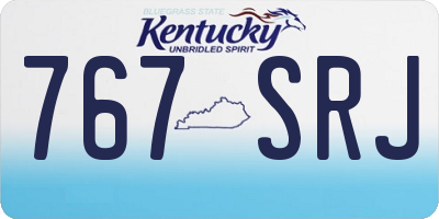 KY license plate 767SRJ