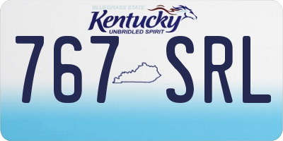 KY license plate 767SRL