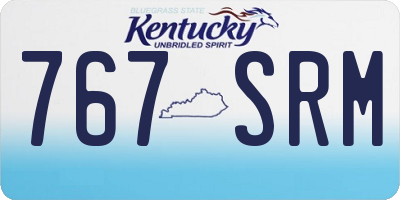 KY license plate 767SRM
