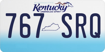 KY license plate 767SRQ