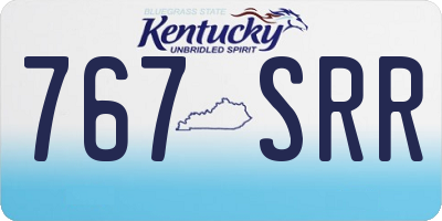 KY license plate 767SRR