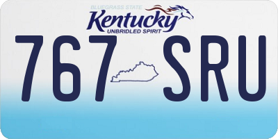KY license plate 767SRU