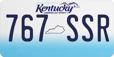 KY license plate 767SSR