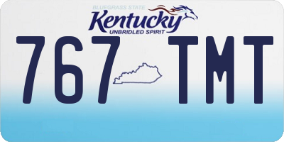 KY license plate 767TMT