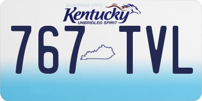 KY license plate 767TVL