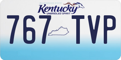 KY license plate 767TVP