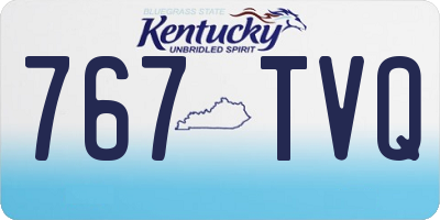 KY license plate 767TVQ