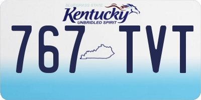 KY license plate 767TVT