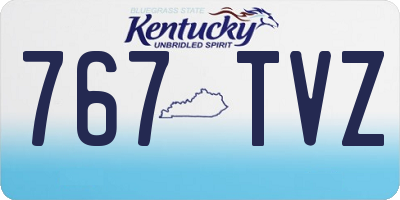 KY license plate 767TVZ