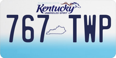 KY license plate 767TWP
