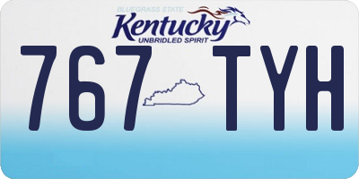 KY license plate 767TYH