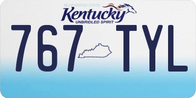 KY license plate 767TYL