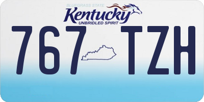 KY license plate 767TZH