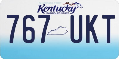 KY license plate 767UKT