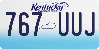 KY license plate 767UUJ