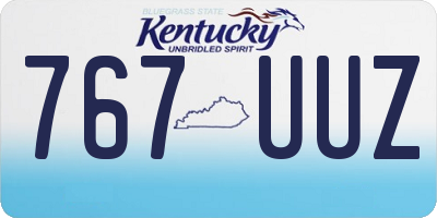 KY license plate 767UUZ