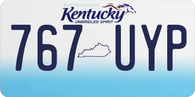 KY license plate 767UYP
