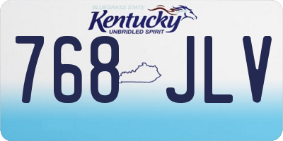 KY license plate 768JLV
